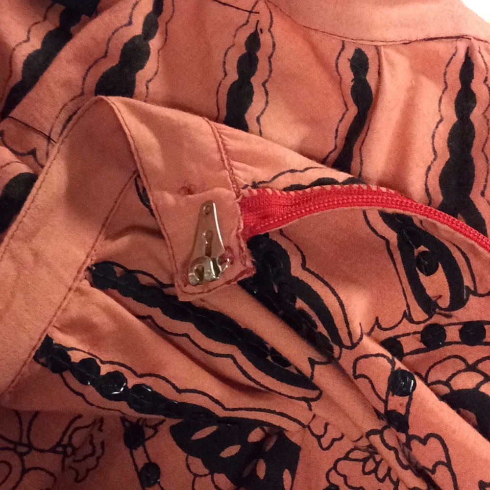 Vintage Zashi Bohemian Print Skirt with Sequins - Picture 7 of 7